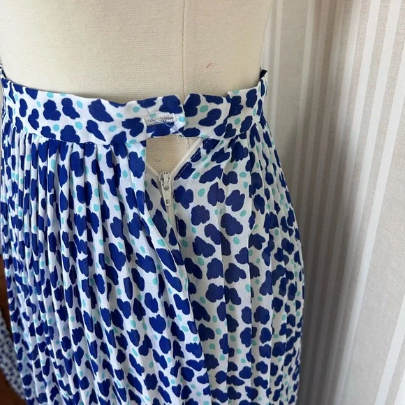 Vintage Givenchy Sport 3 Piece Skirt Set Blue Floral Print Women’s Size 8 - Picture 9 of 11